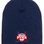 PYHA LOGO-beanie24frontNAVY