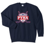 PYHA LOGO-crewneck24frontNAVY