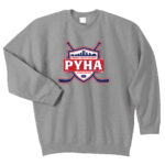 PYHA LOGO-crewneck24frontSPORTGREY