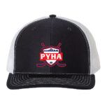 PYHA LOGO-hat24frontNAVYWHITE